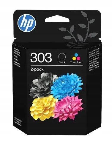Hp ink tusz 3YM92AE#LS1, Hp 303, czarny kolor 2-pack