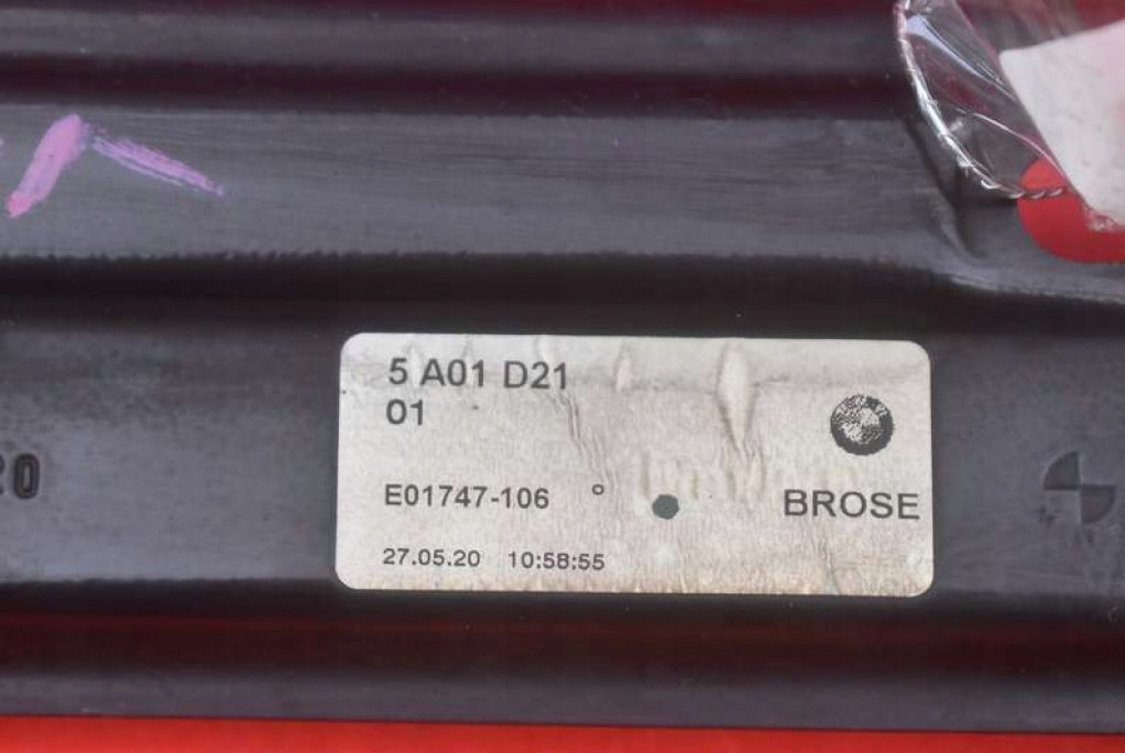 window regulator left rear part 5A01D21 BMW F44 GRAN COUPE 19-21