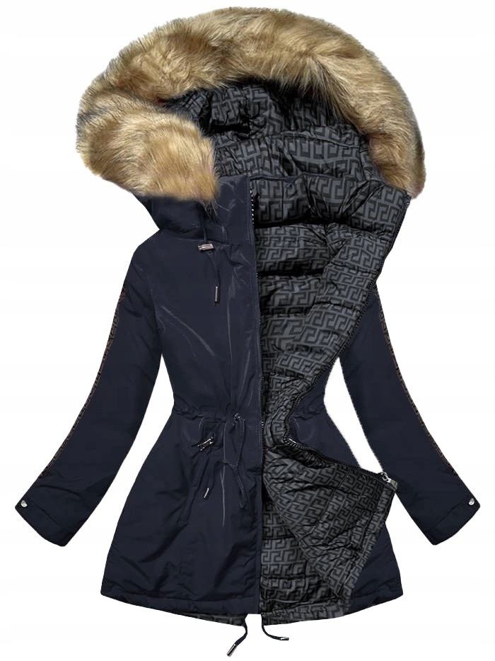 Oboustranná Zimní Bunda W555 Gran/graf XL (42)