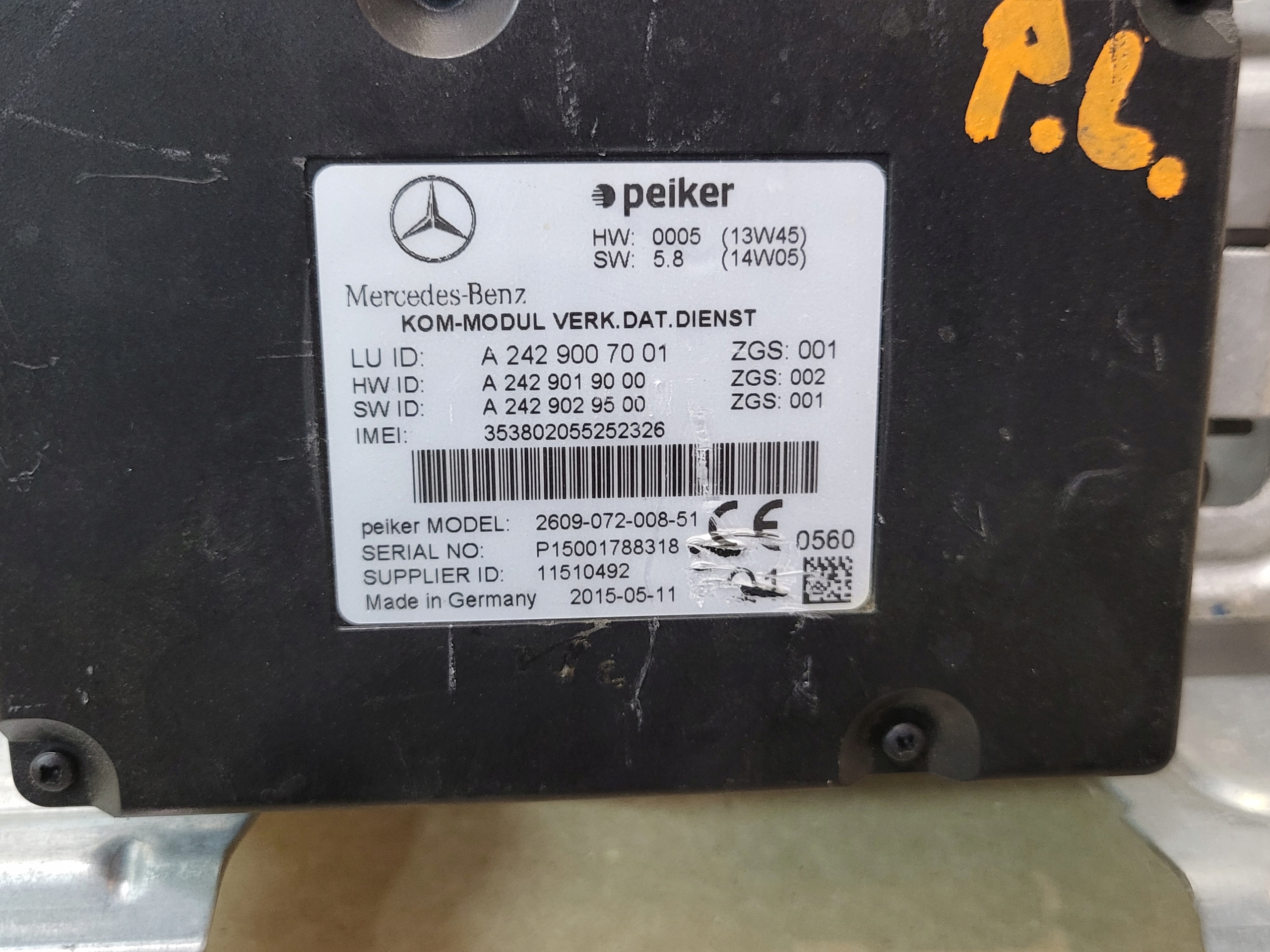 module control unit TELEMATIC MERCEDES ML GL W166 SL R231 E W212 W207 W117 OE