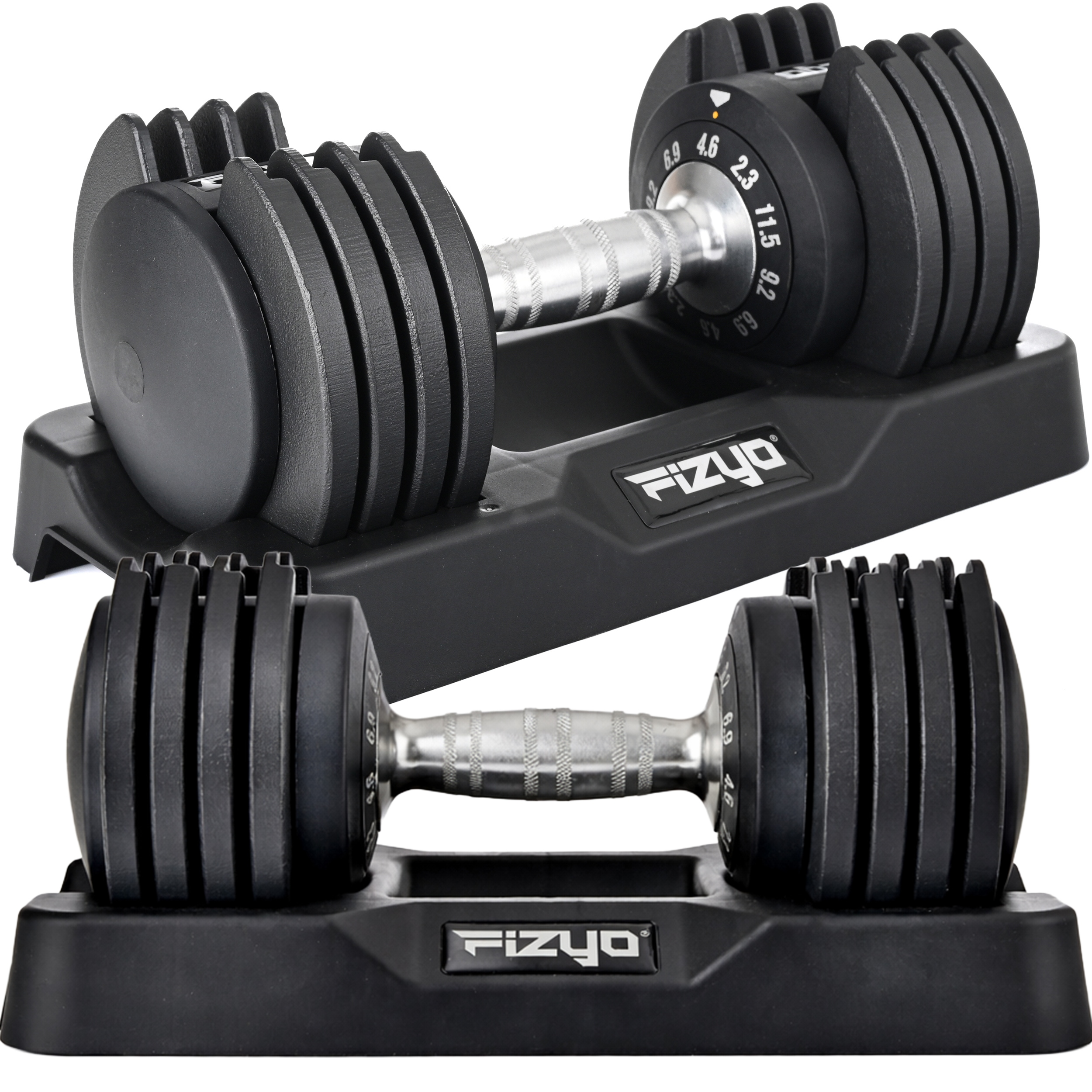 Hantel Regulowany żeliwny 11,5kg 5w1 2,3 -11,5kg 1x Hantla Fitness Fizyo