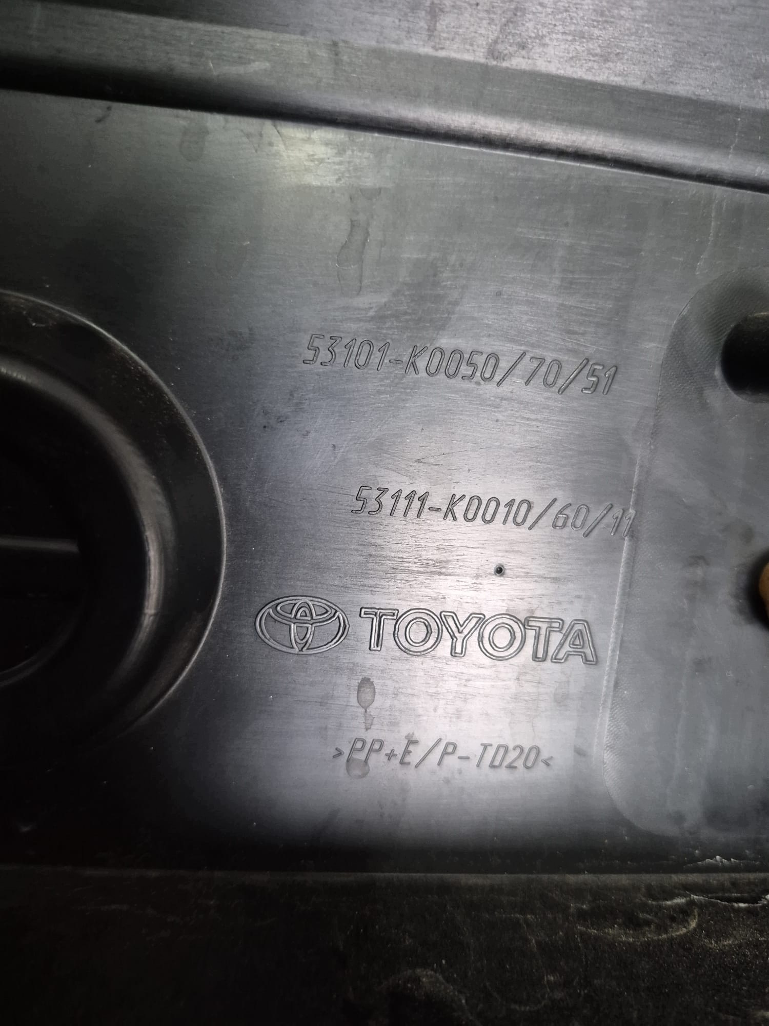 TOYOTA YARIS IV 20- bumper front front without DZIUR 52119-K0050