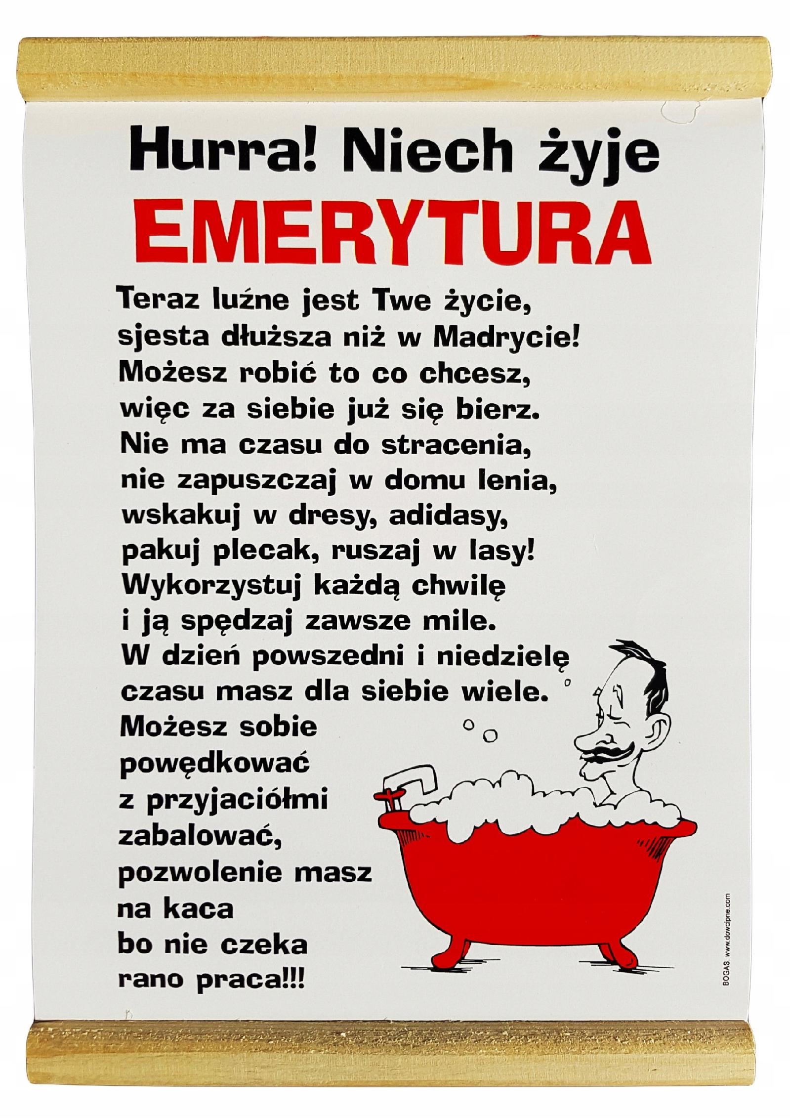 

na Emeryturę dla Emeryta Dyplom