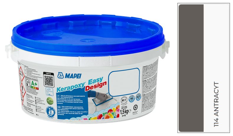 Mapei Fuga dekoracyjna Kerapoxy Easy Design 114 Antracyt 1,5kg