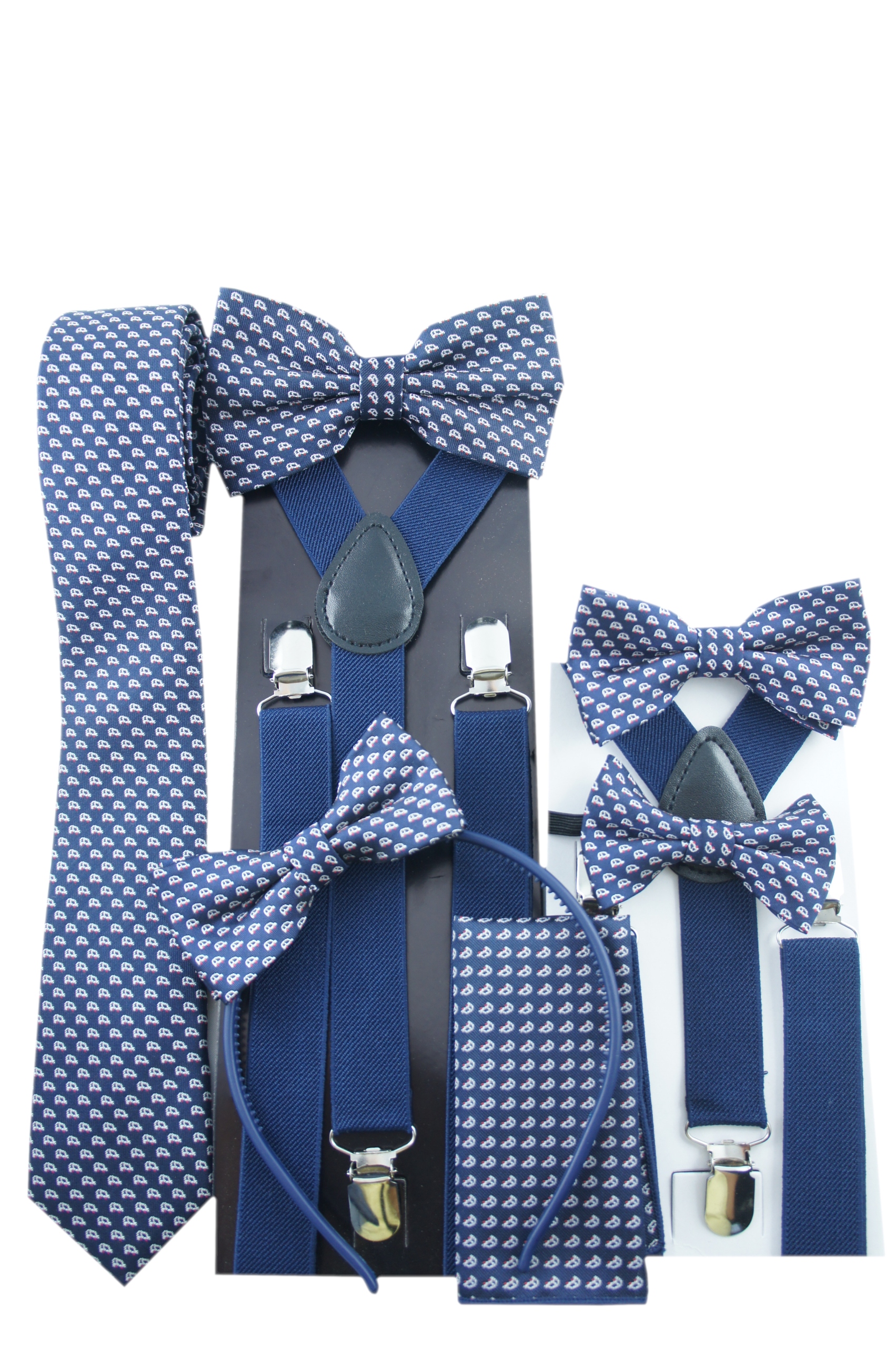 Poszetka/ chusteczka do kieszonki SAMOCHODY AUTA Materiał dominujący poliester