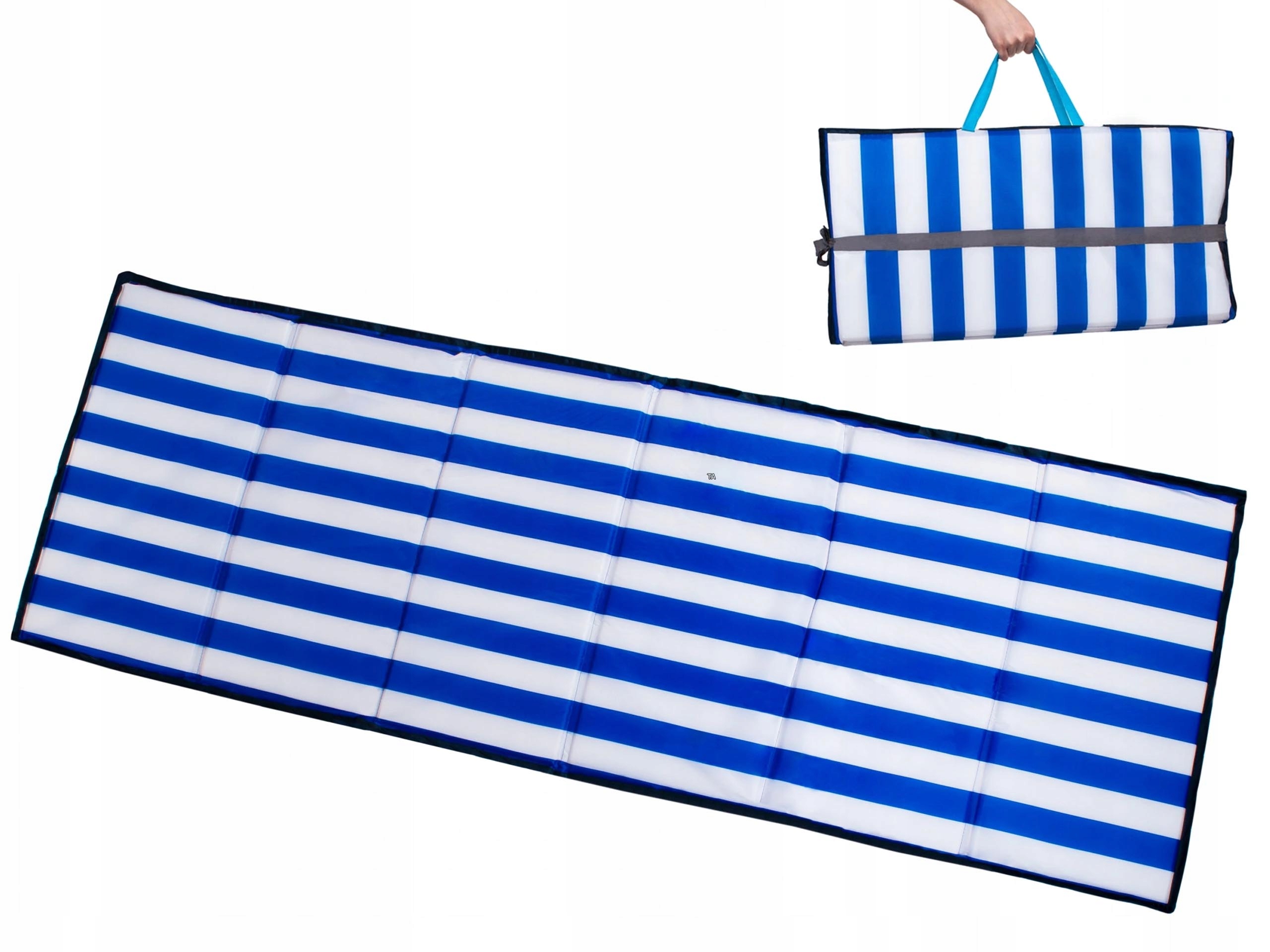 XXL MATA PLAŻOWA KOC NA PLAŻE KAMIENISTE GRUBA 1CM