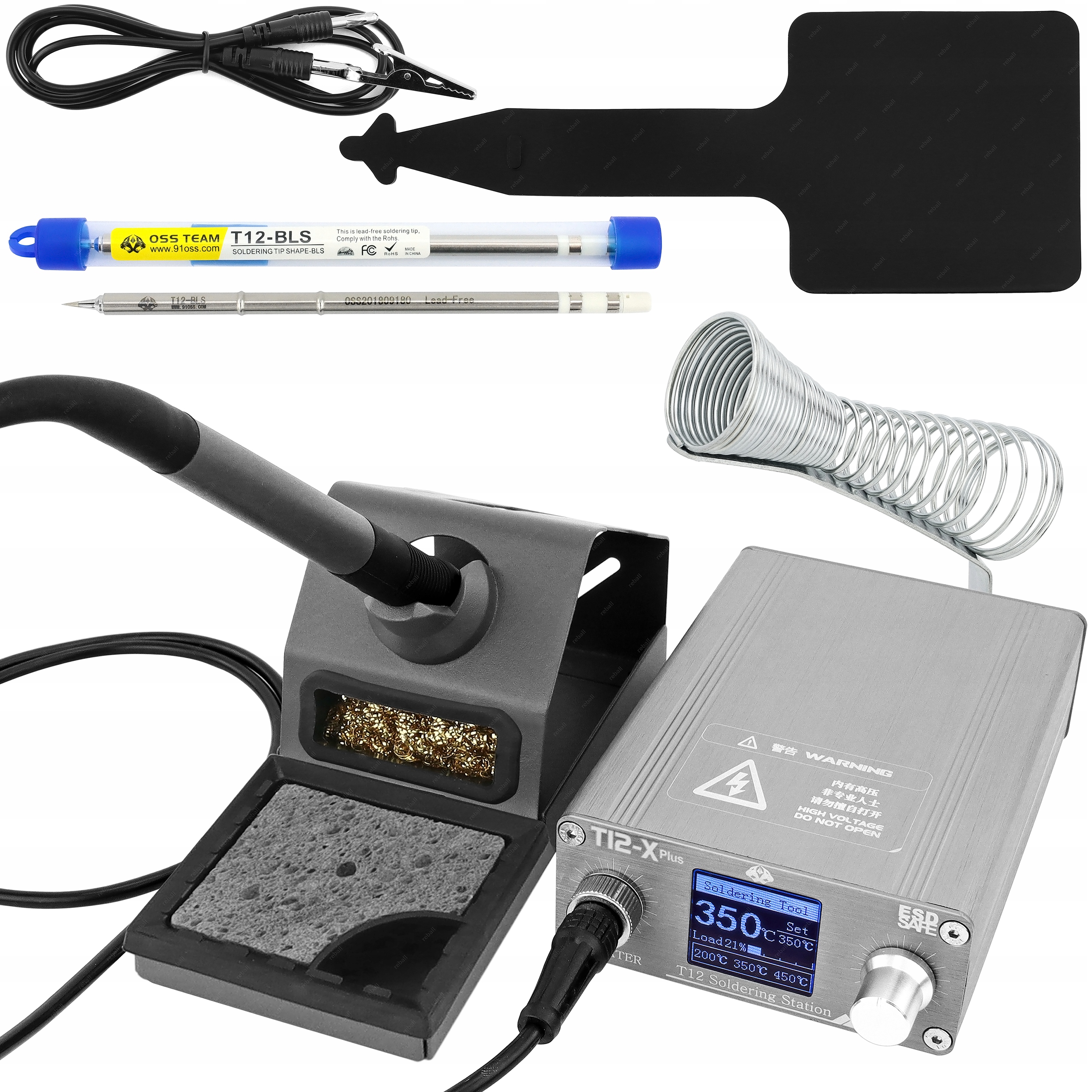 Stacja Lutownicza Oss Team T12-X Plus 72W Grot T12-BLS Wersja Rozszerzona
