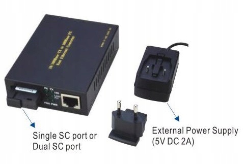 

Media konwerter WT-3061A Sc port Single mode 20km