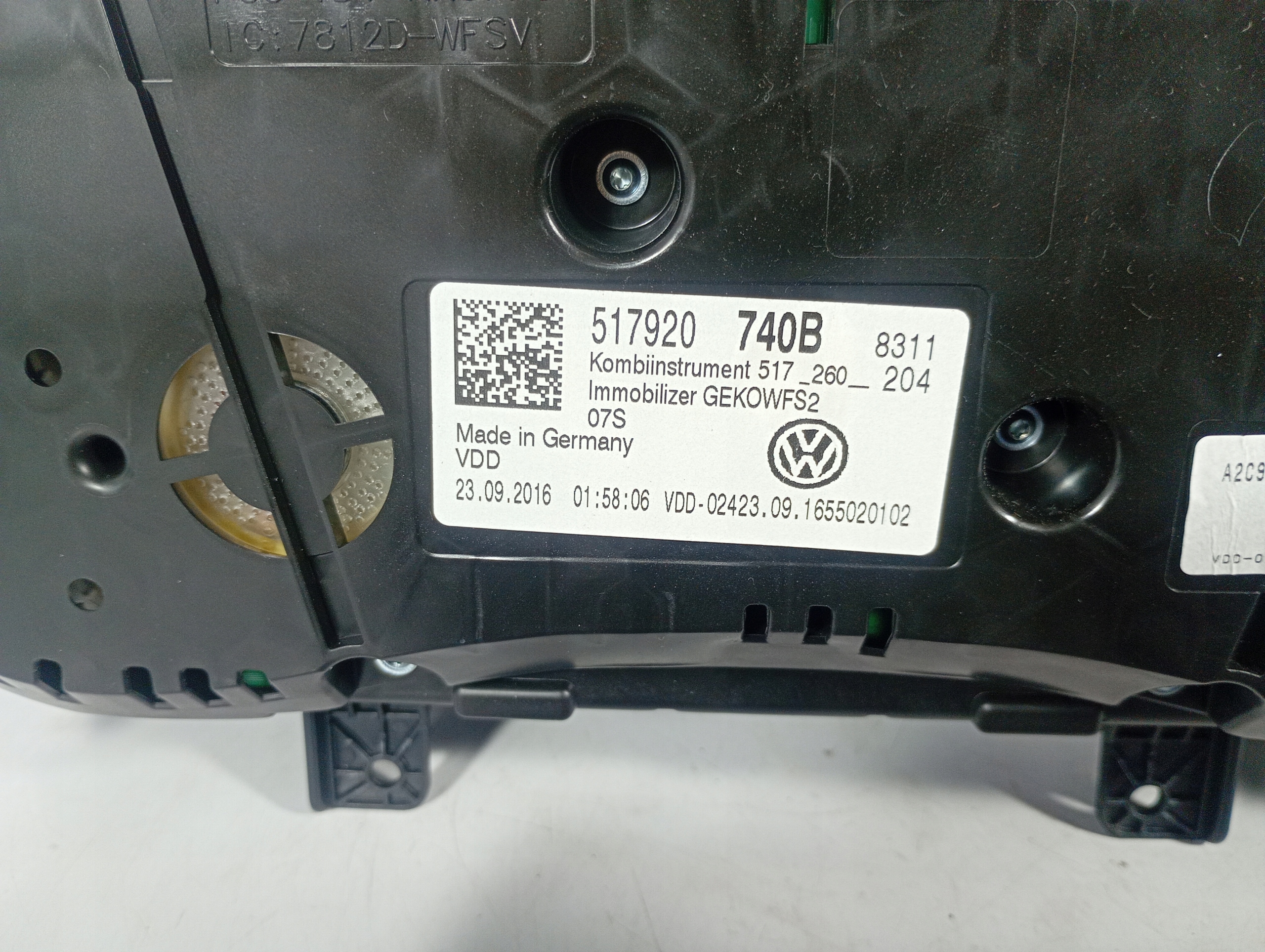 VW Golf VII 7 12-20 dials dials tachometer OE 517920740B