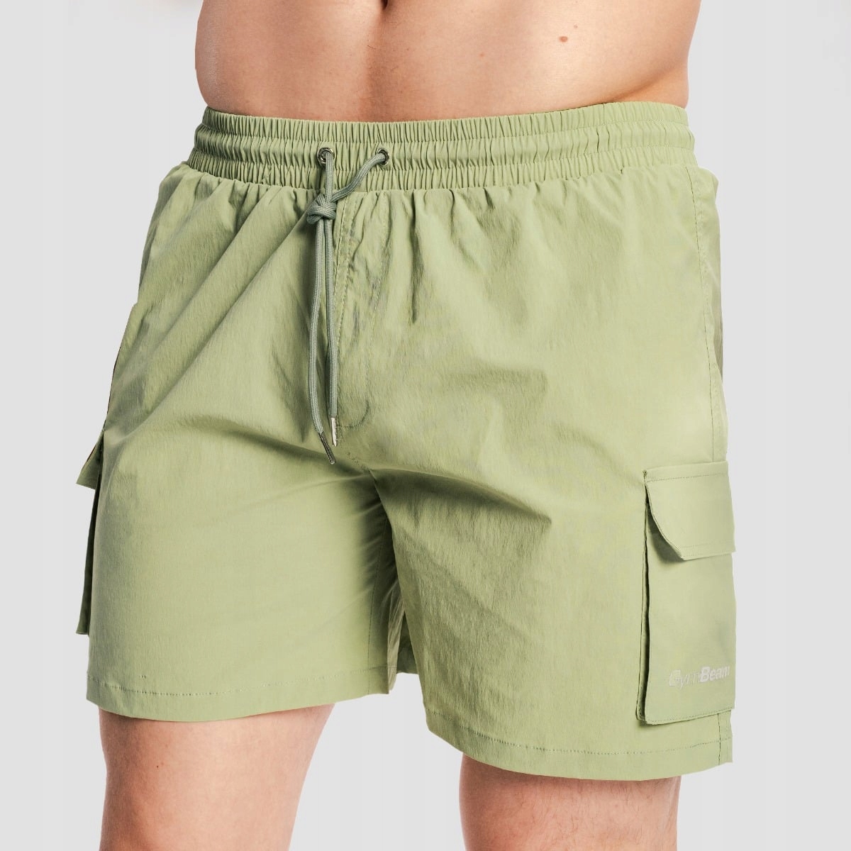 GymBeam Męskie spodenki kąpielowe Cargo Olive L