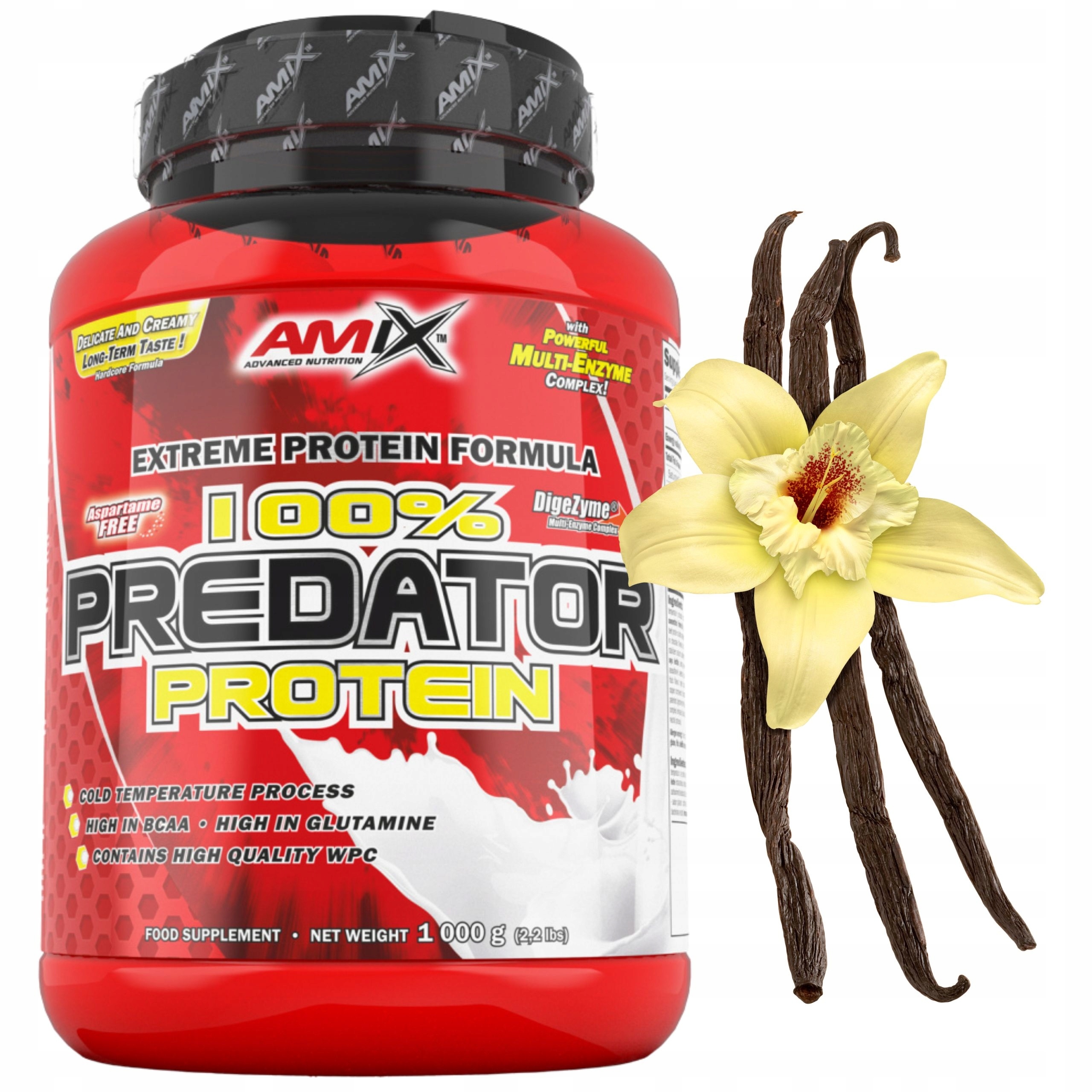 Wpc vanilkový protein Amix 100% Predator 1000 g