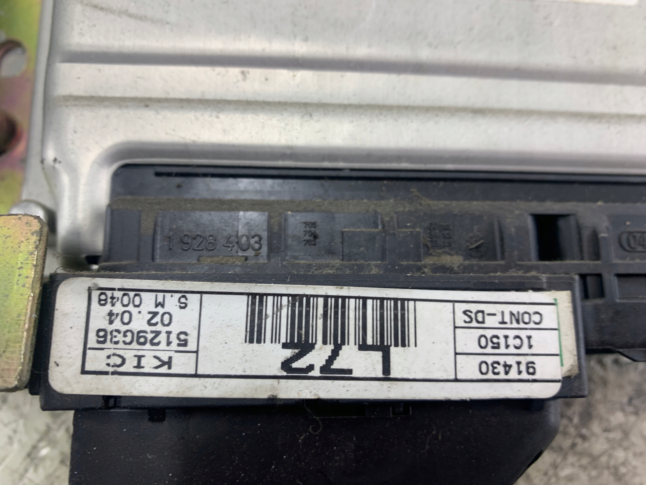 HYUNDAI GETZ 1.5 CRDI control unit of the engine 39101-27715