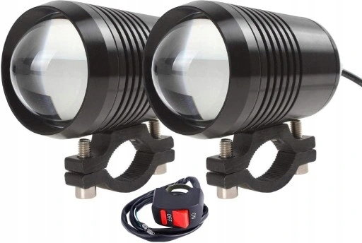 2x HALOGENY MOTOCYKLOWE LAMPY REFLEKTORY LED U1 Producent inny