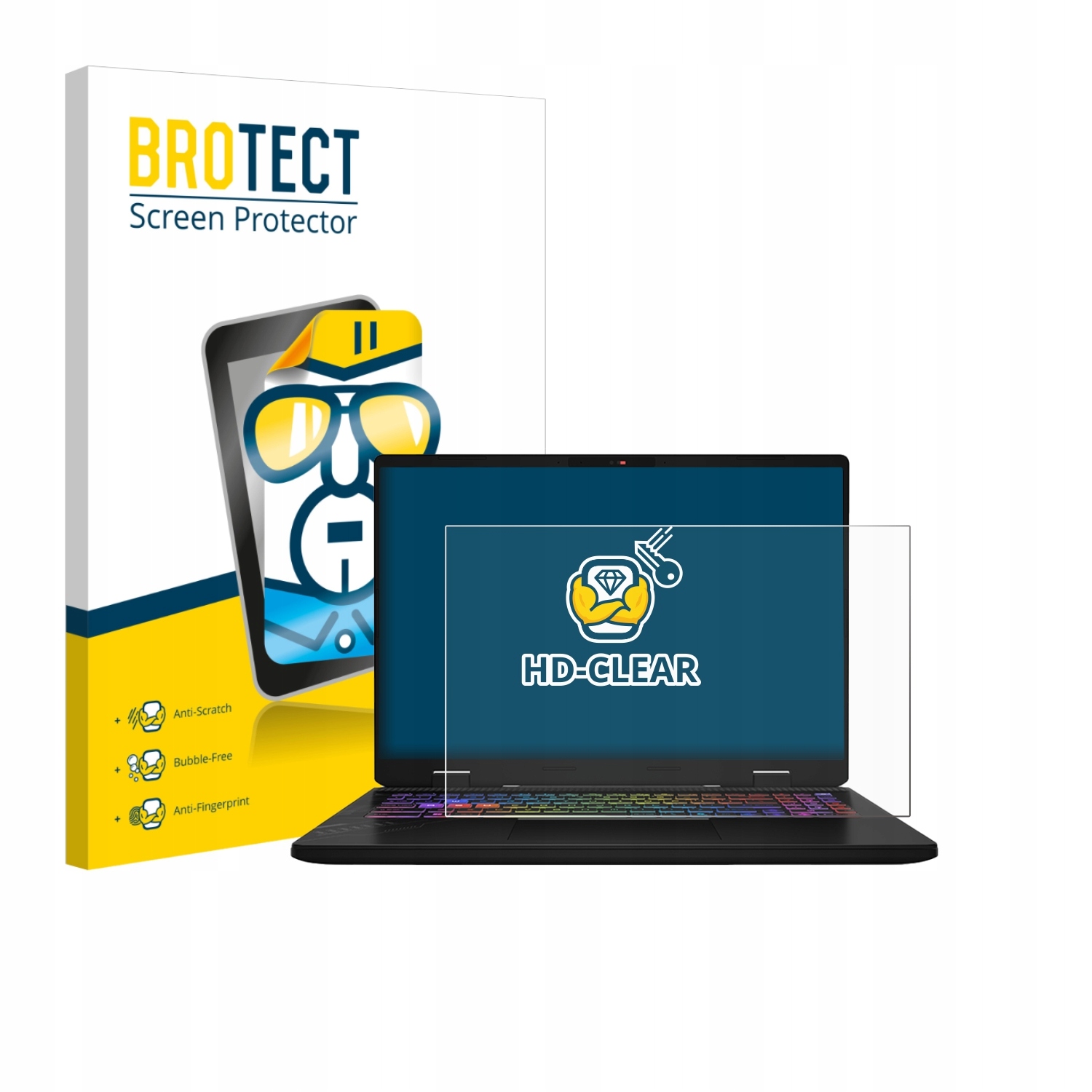 BROTECT Przezroczysta Folia Ochronna na Ekran do MSI Vector 16 HX AI