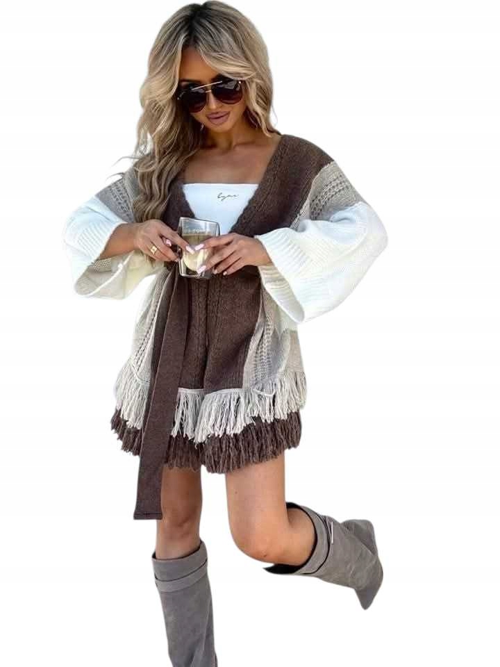 Dámský kardigan Oriana béžovo-ecru By Me univerzální velikost