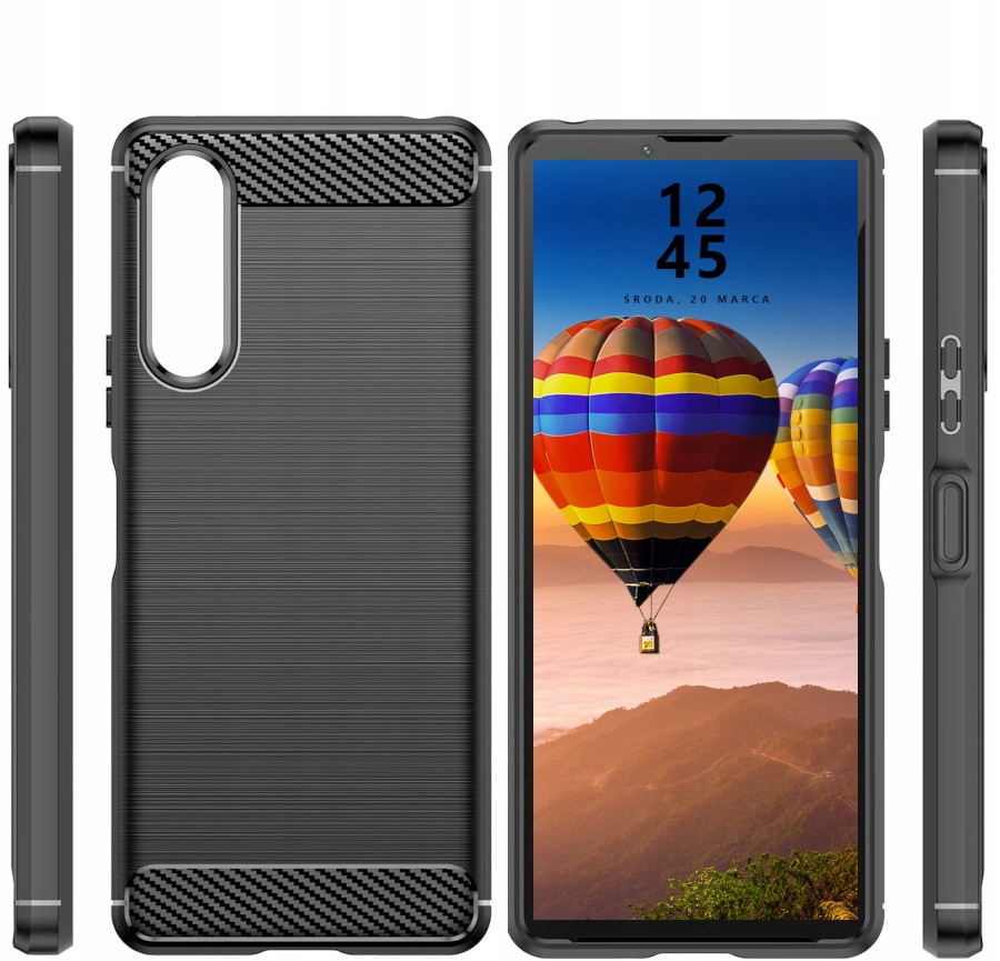 ETUI DO SONY XPERIA 10 V PANCERNE KARBON CASE Typ plecki