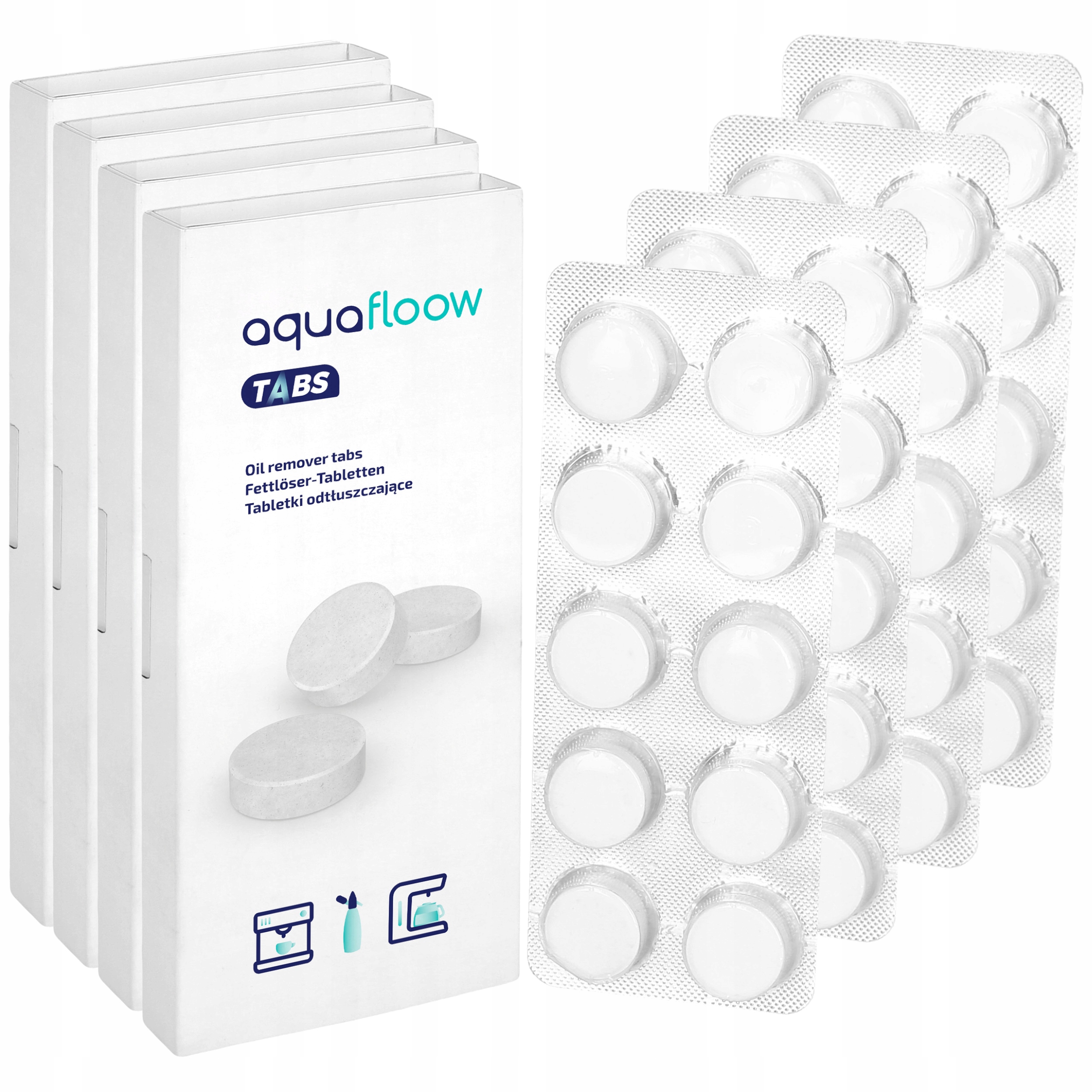 4X TABLETKI ODTŁUSZCZAJĄCE CZYSZCZĄCE DO EKSPRESU