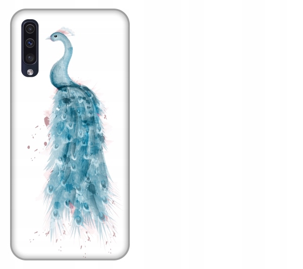 

Etui pokrowiec Samsung Galaxy A50 Ptak paw akwarel