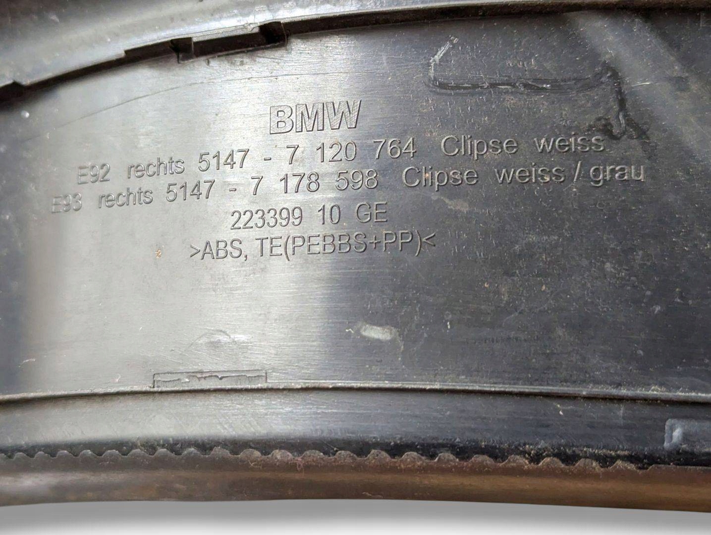 moulding threshold inner komplet BMW 3 E92/E93 E92 2007 7120763