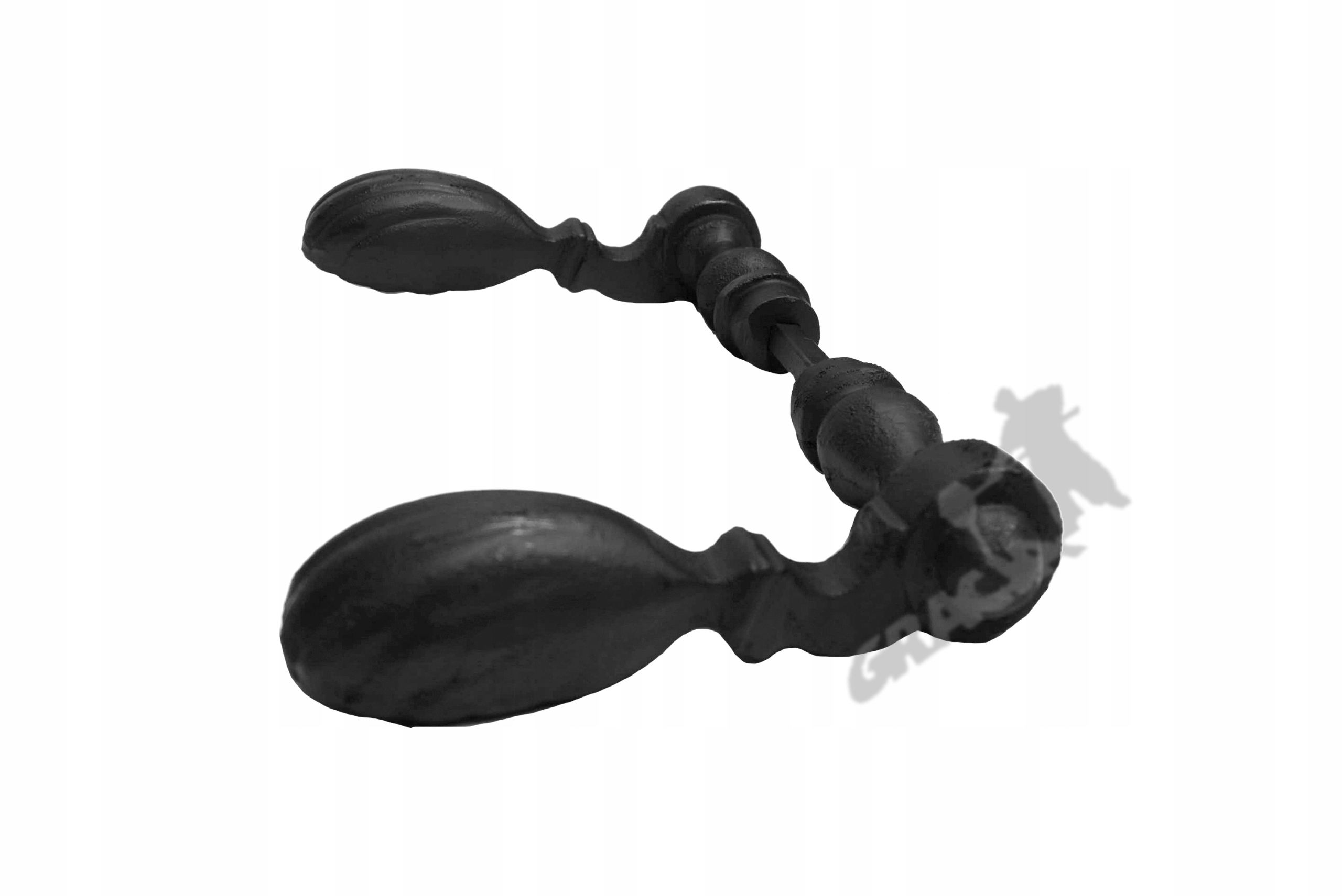 KLAMKA Z SZYLDAMI GŁADKIMI POD KLUCZ ŻELIWNA RETRO Marka Gracja