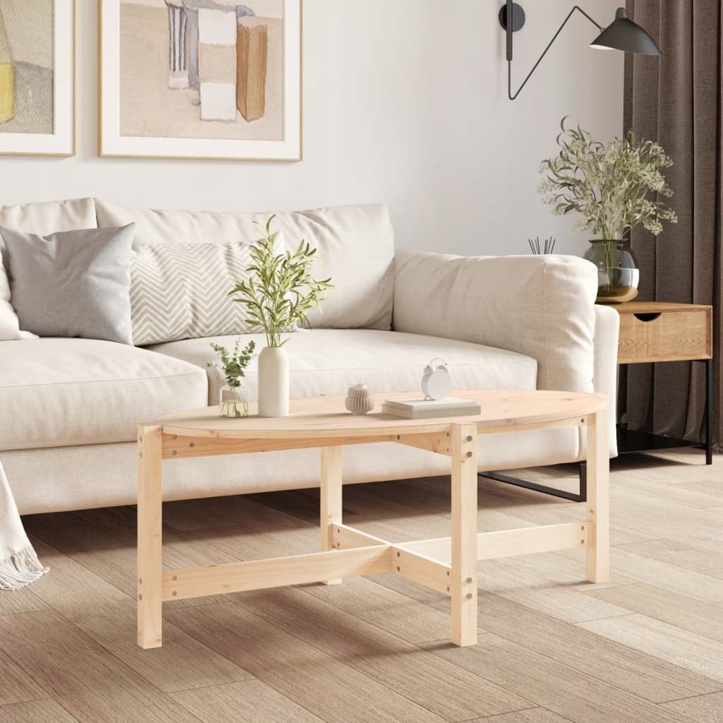 Kávový stolek, 118 x 63 x 45 cm, masivní borovicové dřevo