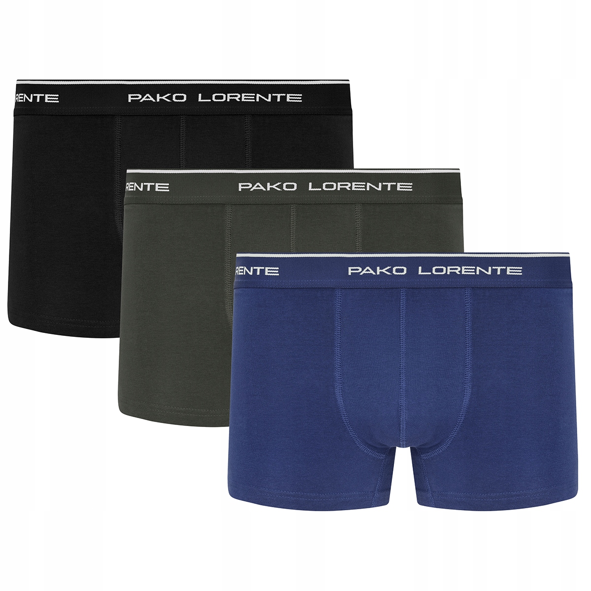 3 páry pánských boxerek v modré krabičce Pako Lorente , vel 3XL