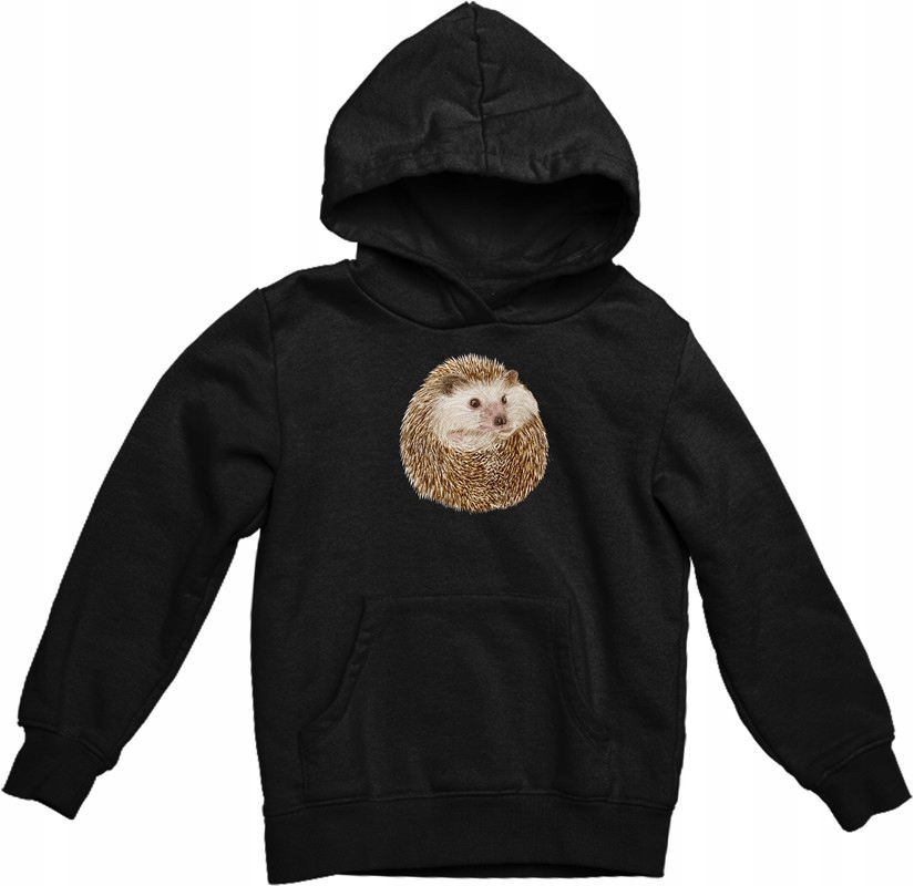 

Bluza Z Kapturem Jeż jeżyk Czarna 8 XL
