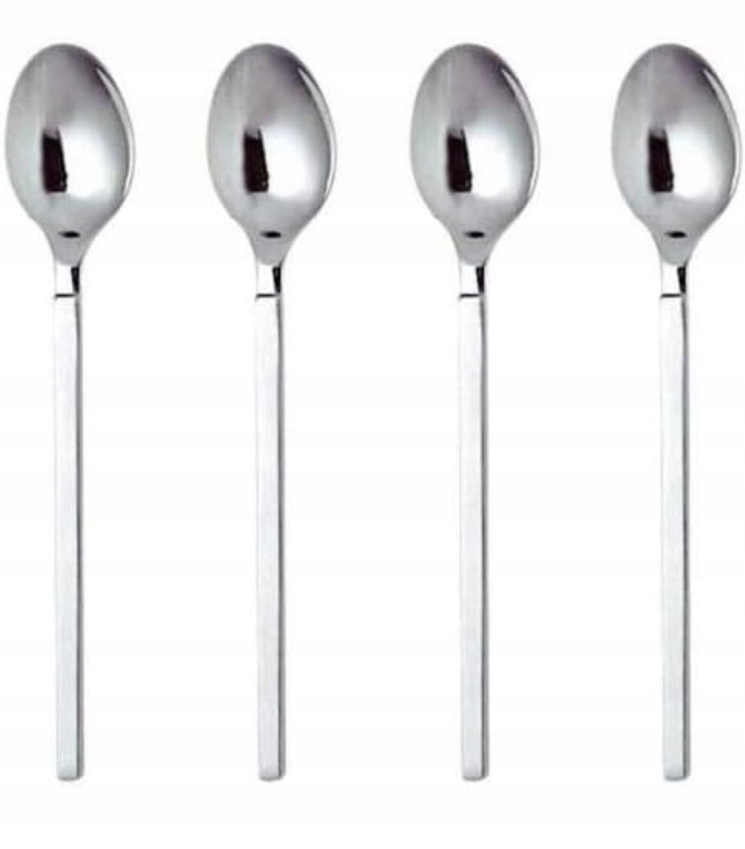 Alessi Dry Lžičky na espresso 4 Ks Stříbrné