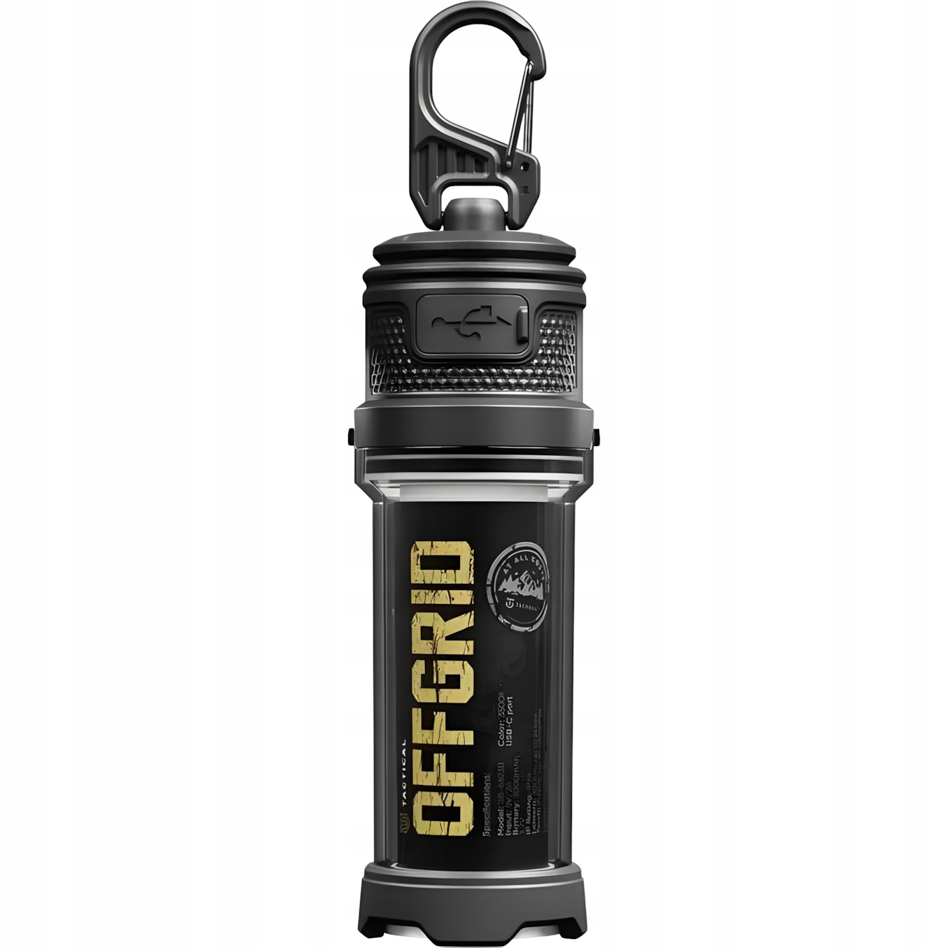 Latarka survivalowa z Led z funkcją ładowania Tactical z Usb-c 3000mAh 60h