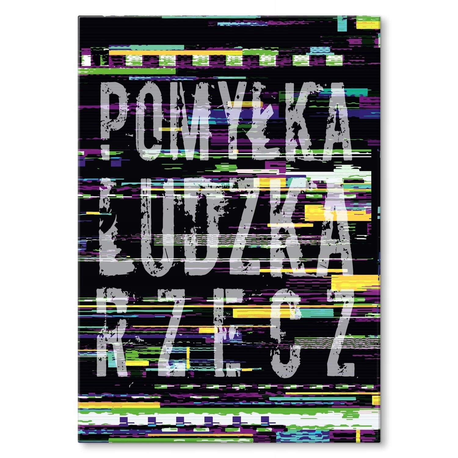 Kovový plakát Lidská chyba věc Dárek 30 x 42 cm