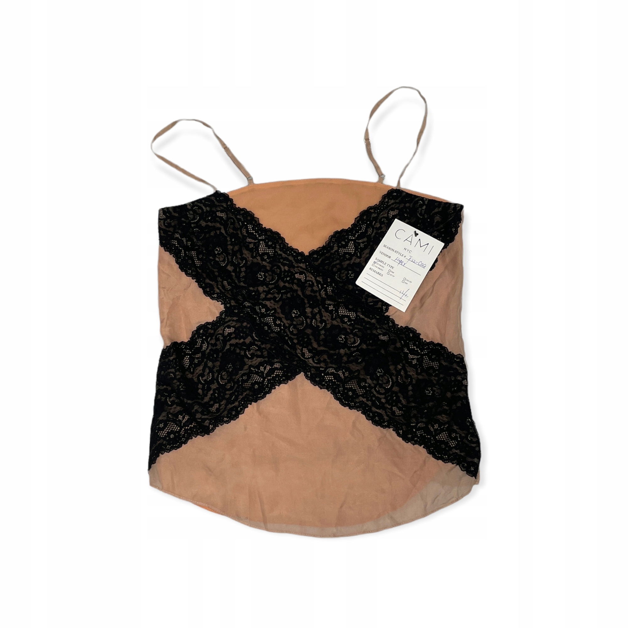 Dámská halenka s krajkovým ramínkem Cami Nyc S