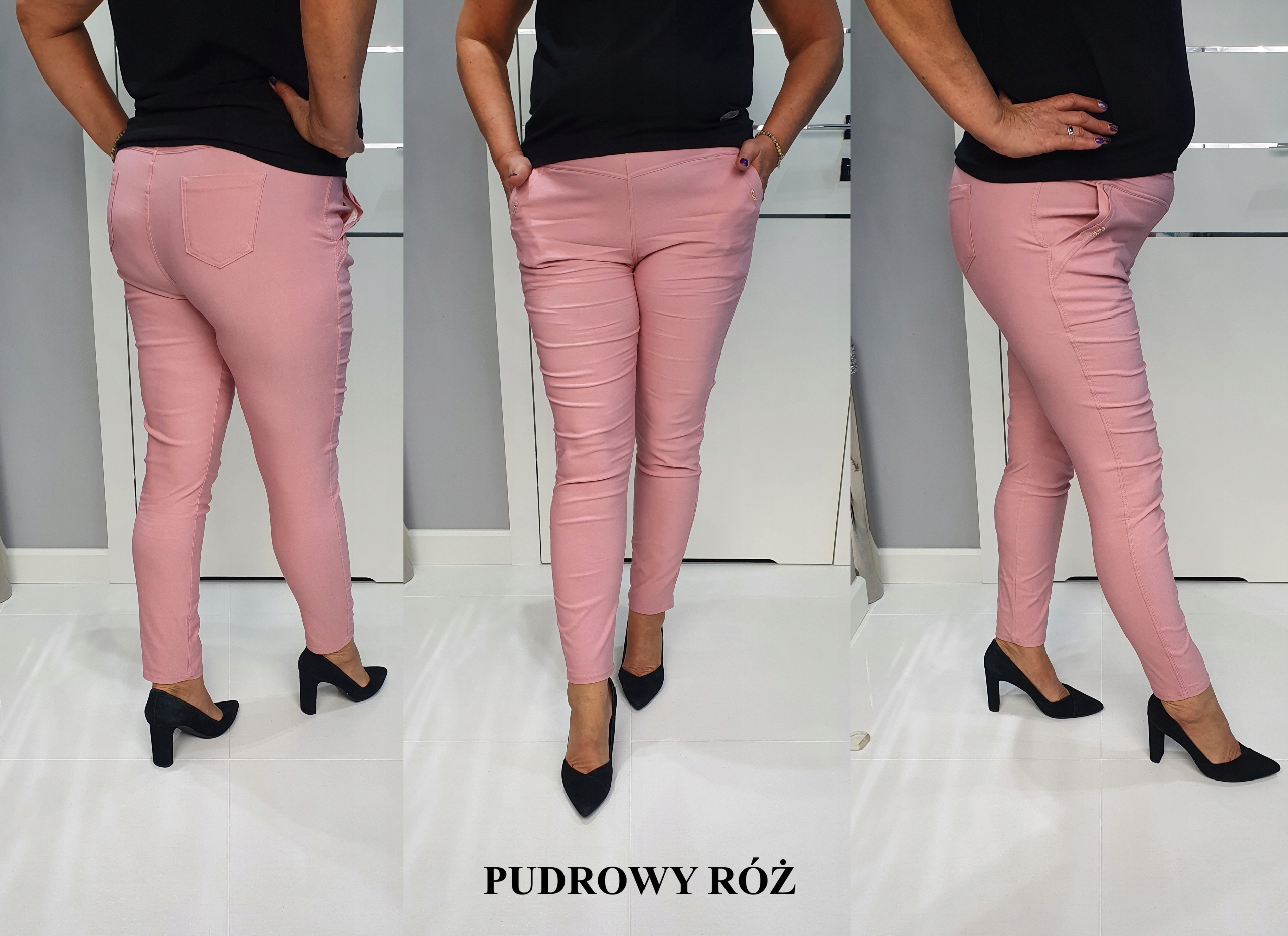 Klasyczne spodnie DUŻE ROZMIARY WYBÓR KOLORÓW 95% bawełna 5/6XL 50 Materiał dominujący bawełna