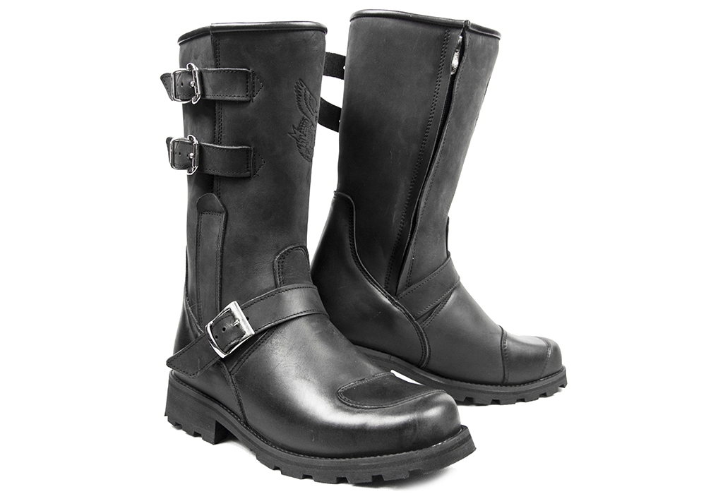 SKÓRZANE BUTY MOTOCYKLOWE KLASYCZNE CHOPPER r 45