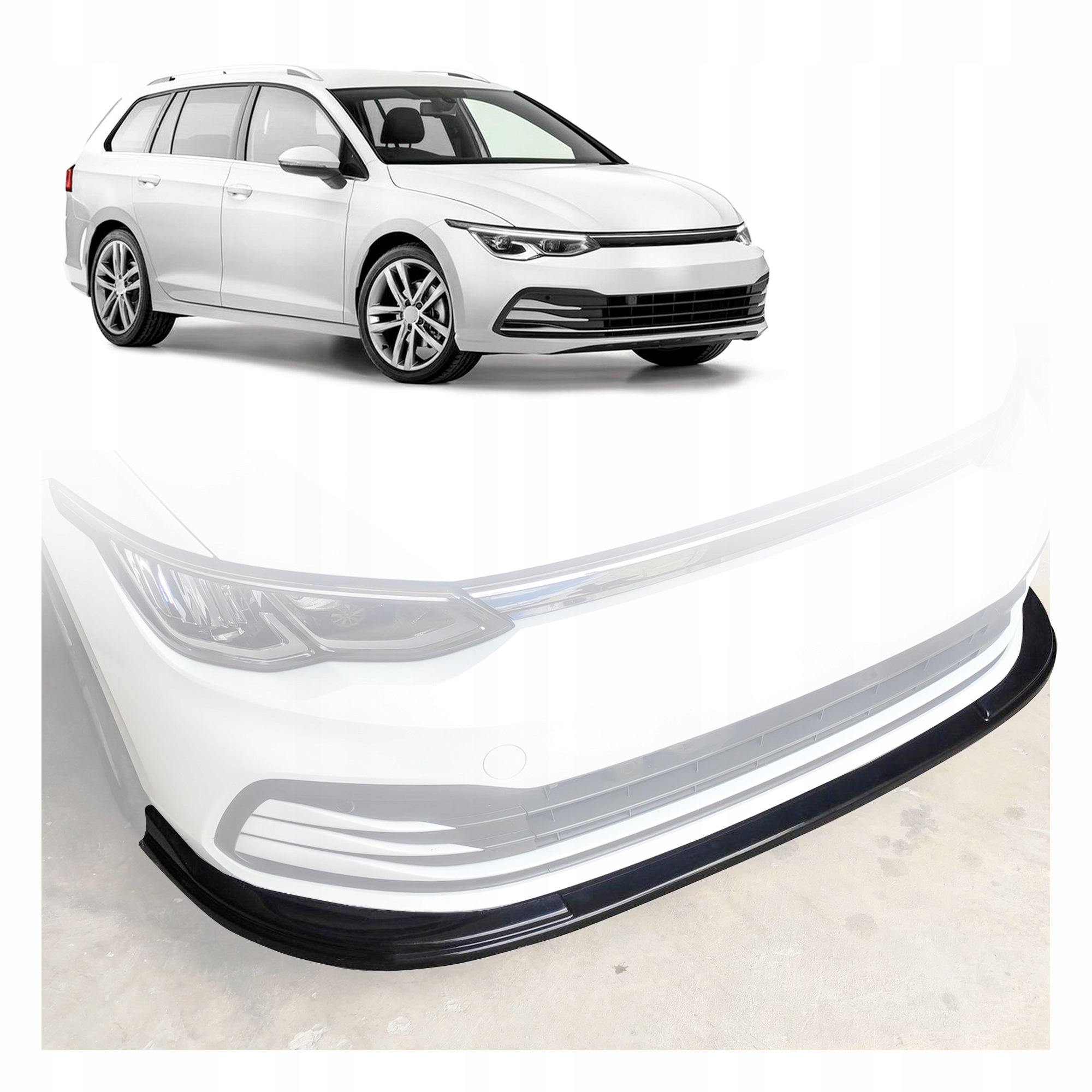 Nástavec předního nárazníku hokejový difuzér pro Vw Golf VIII CD 2019- Hb