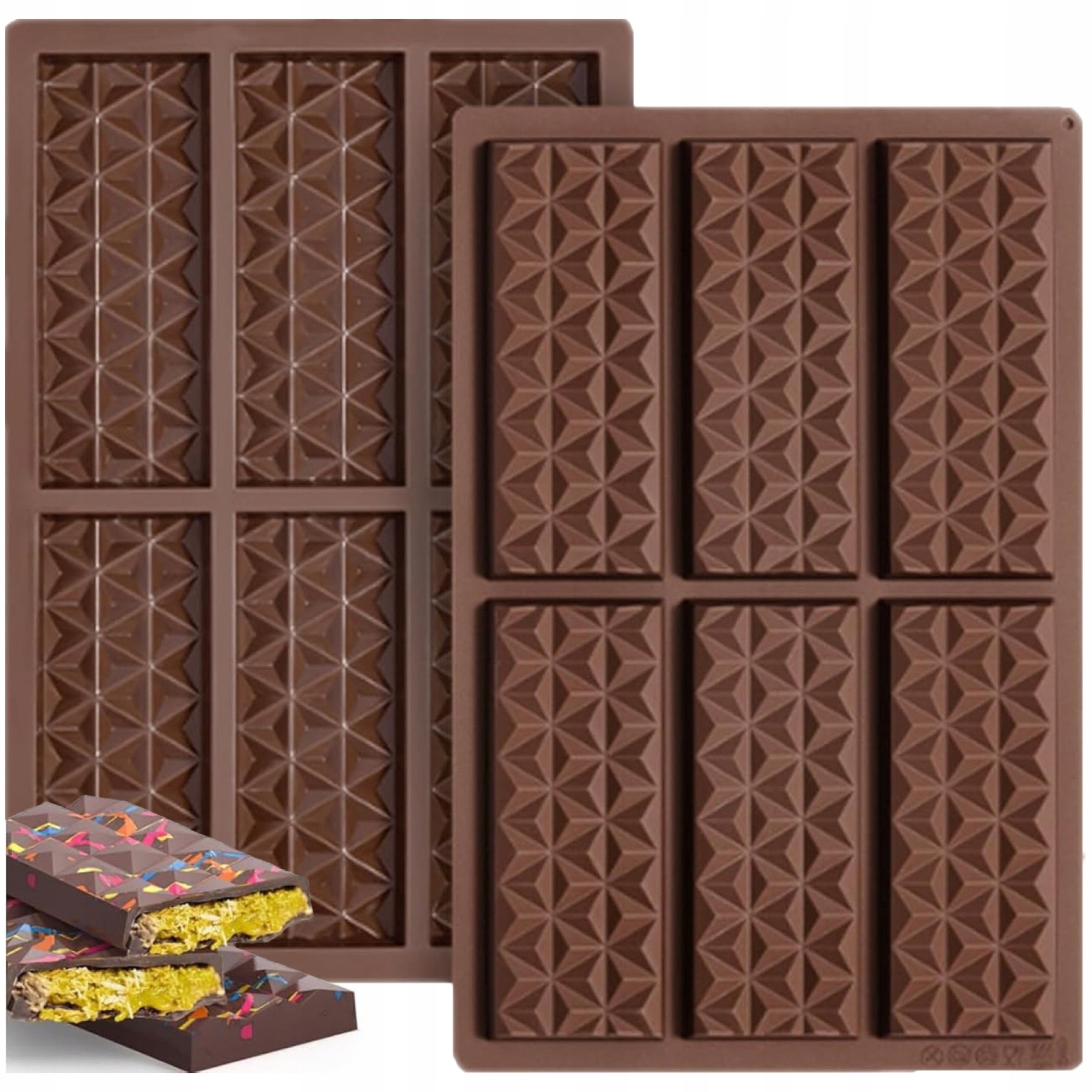 Levně Velká Forma Na Čokoládu XXL 26x17 cm Ozdobné Tabulky