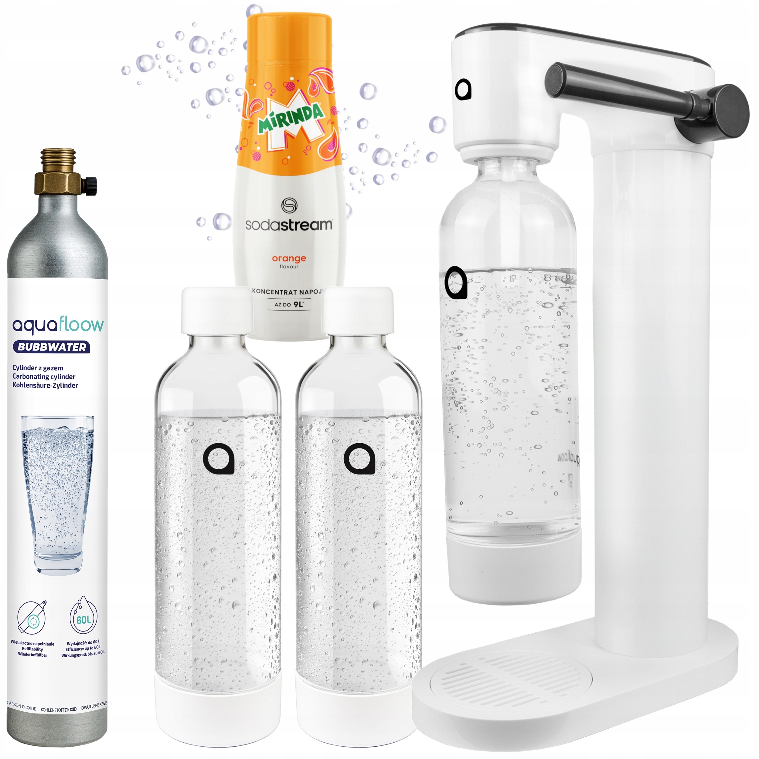 Aquaflow Aquafloow Mirinda Výrobník Sody Perlivé Vody Láhev Na Vodu