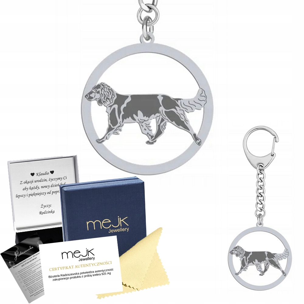 Přívěsek Na Klíče na klíče ze stříbra s německým plachem 925 Dárek Žena Gravírování