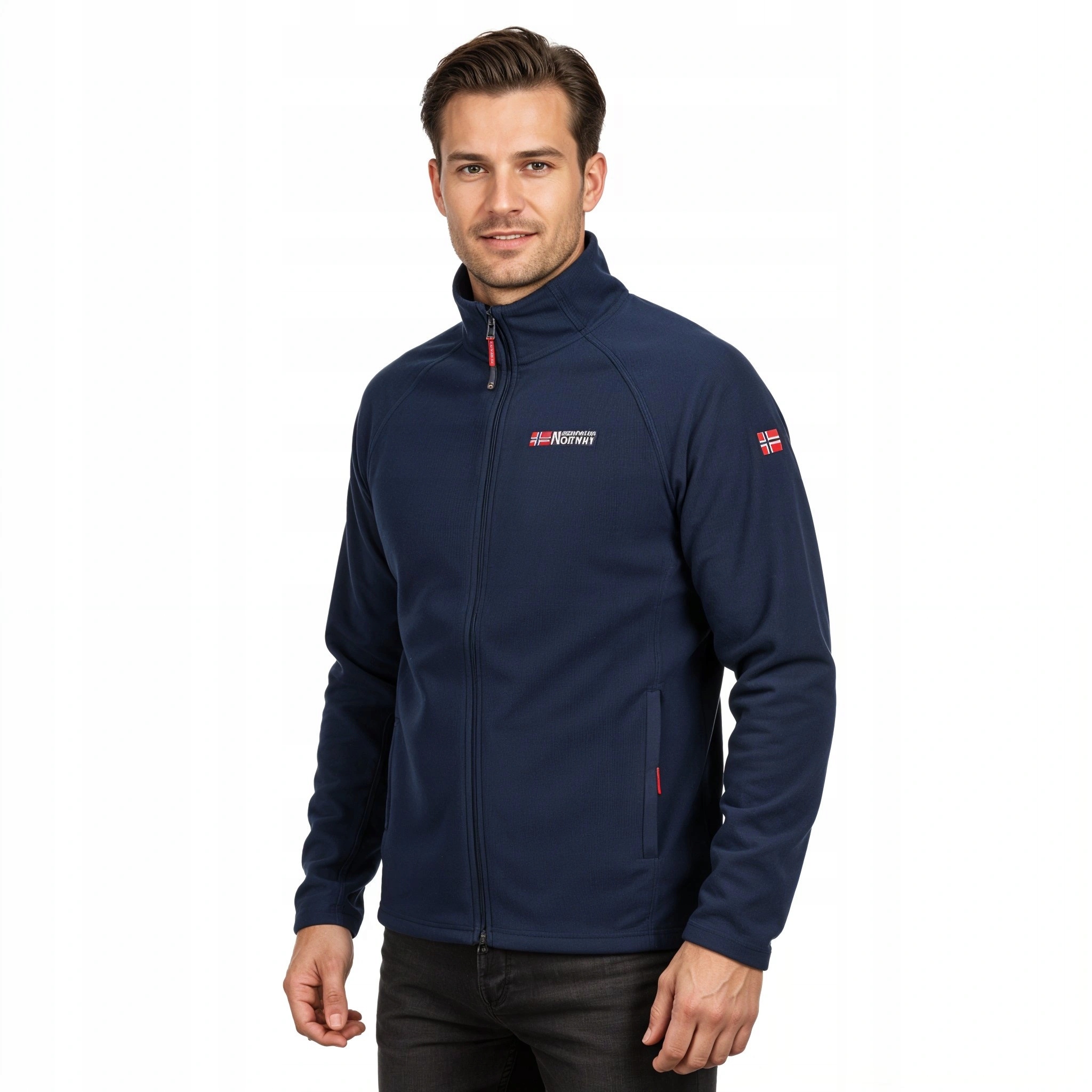 Polar męski sportowy Geo Norway bluza ciepła bawełniana outdoorowa w góry