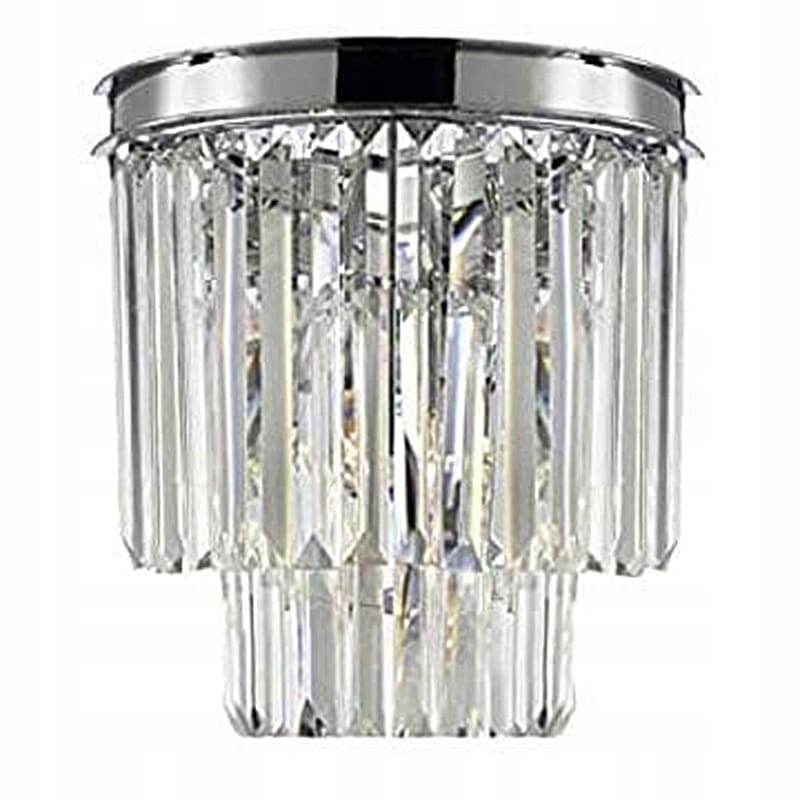 Hereford Wall Chrome – krištáľová nástenná lampa