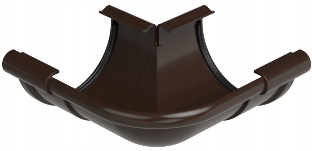 GALECO NAROŻNIK ŁUK ZEWNĘTRZNY PVC 130 CIEMNY BRĄZ RAL 8019