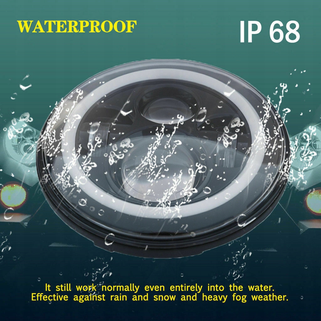 7 CALI REFLEKTOR LAMPA LED PRZEDNIA MOTOCYKL 150W Producent bez marki