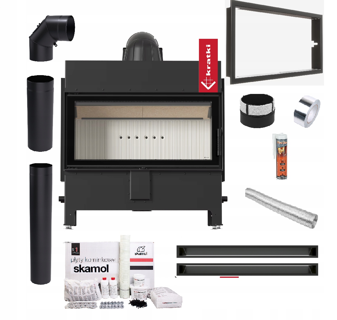 Krbová Vložka Lucy 16 kW Ocelová Vzduchová Ekoprojektová Sada