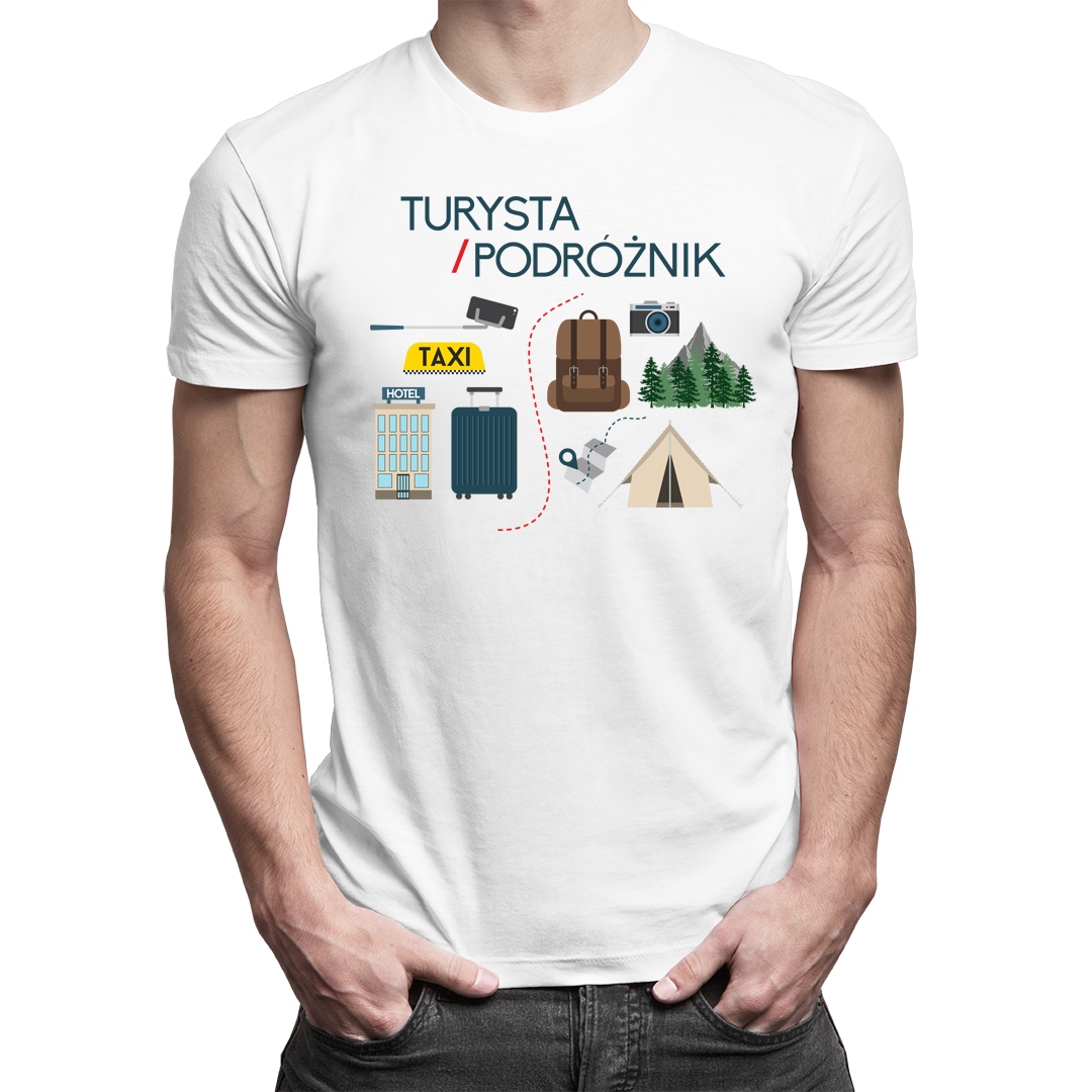 

Męska koszulka - prezent dla podróżnika