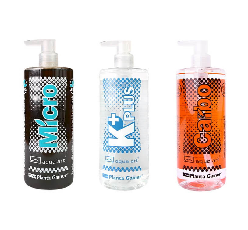 Levně Aqua Art Sada hnojiv: Carbo Potas Micro 3x500 ml