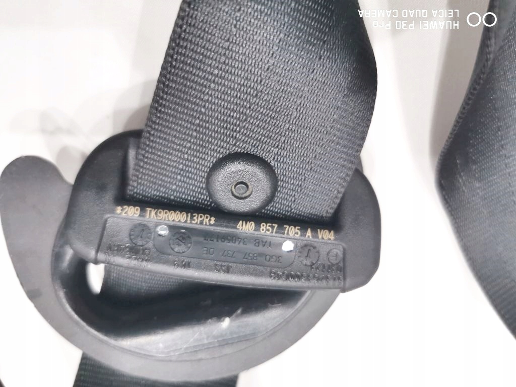Audi Q7 4M0 Передний ремень безопасности доводчик европа 4M0857705A