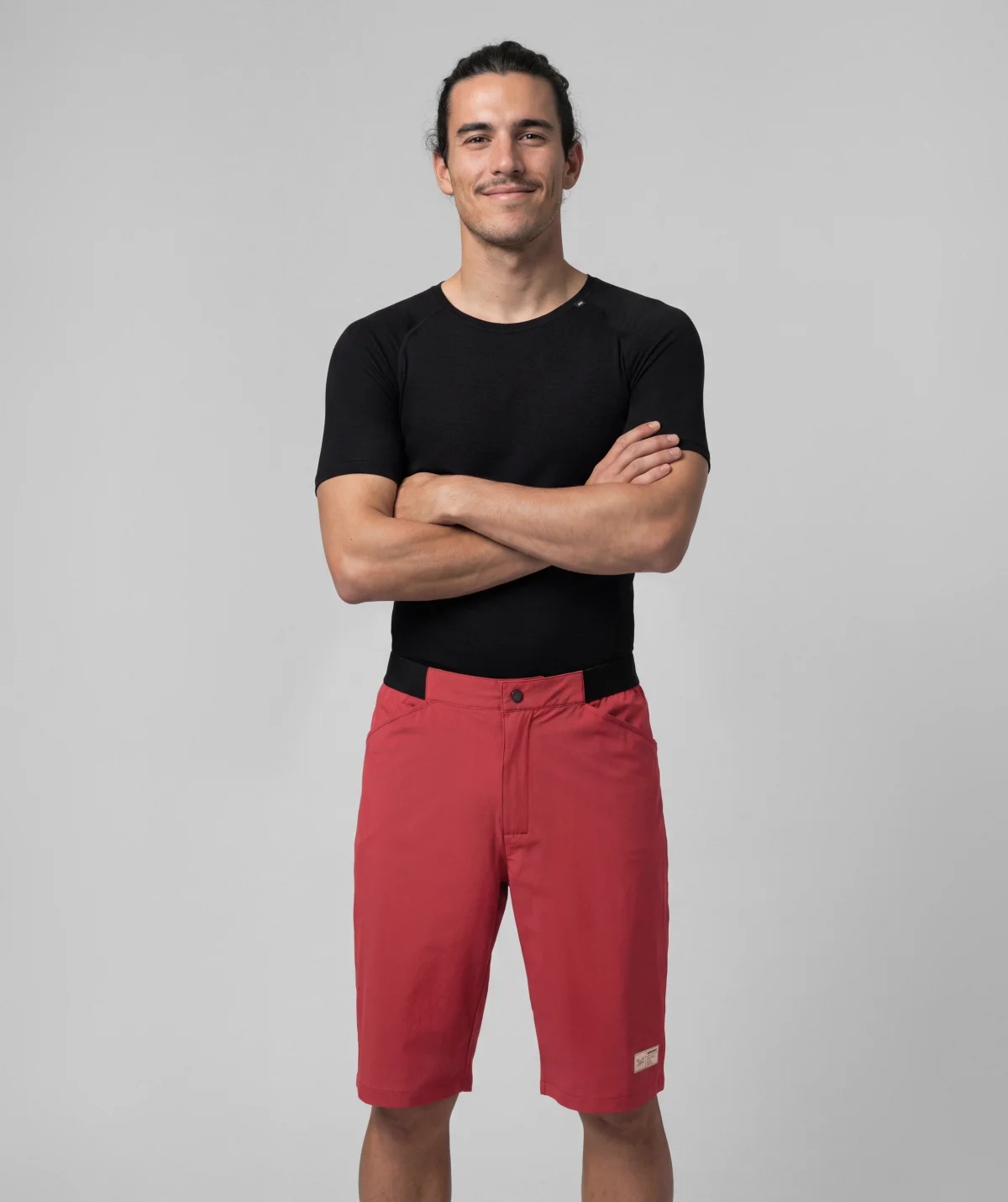 Spodenki męskie Siroko Gravel Baggy Block Red M