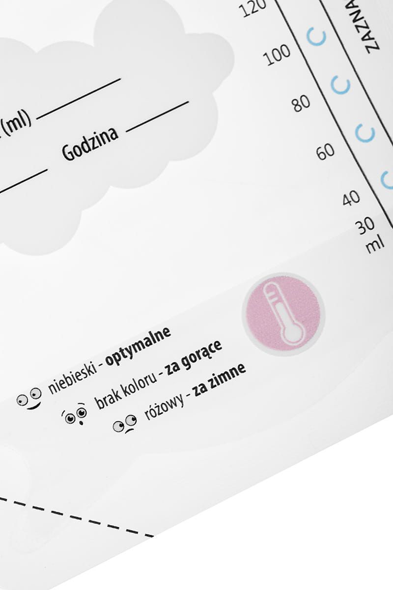 Bocioland Woreczki do przechowywania pokarmu 200ml Waga produktu z opakowaniem jednostkowym 0.2 kg