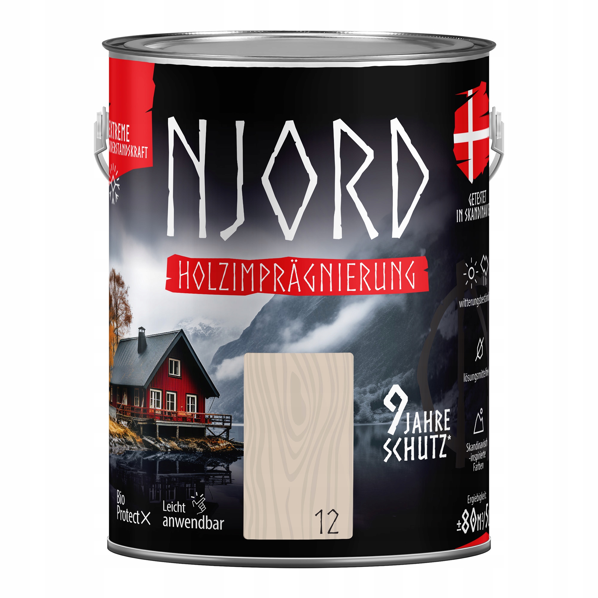 Odolný vůči podmínkám Impregnát na dřevo Normal (12) Neblige Wiese 5L