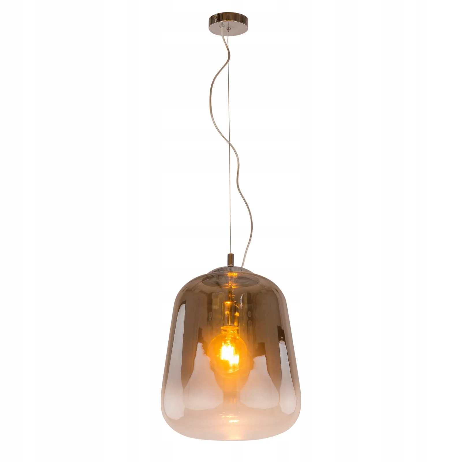 Závěsná lampa Italux Lanila Led je moderní kouřová