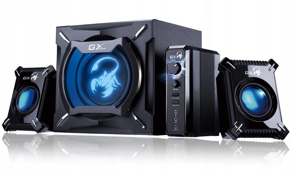 Genius repro Gx Gaming SW-G2.1 2000 Ver. II/ 2.1/ 45W/ Černé